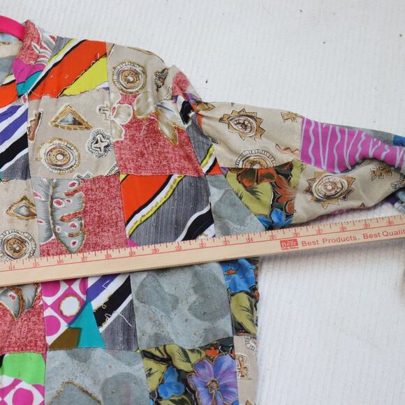 Vintage Cache Rayon Beaded Bomber Jacket Size M - Picture 5 of 9